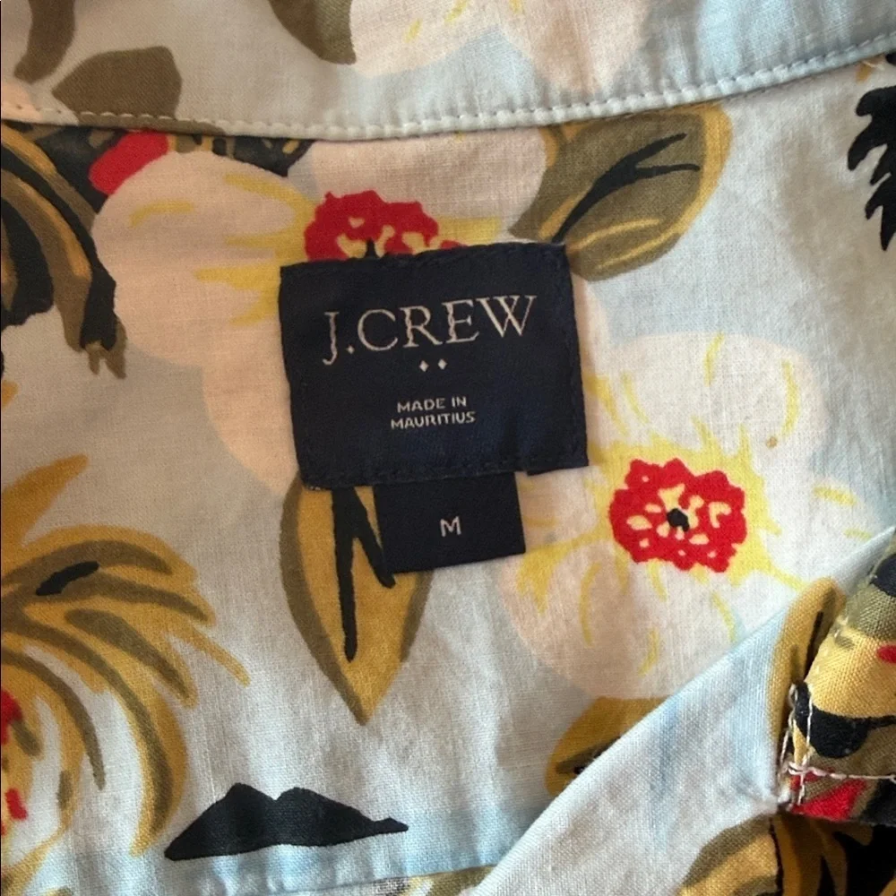 J. Crew Blue Floral Men's Shirt